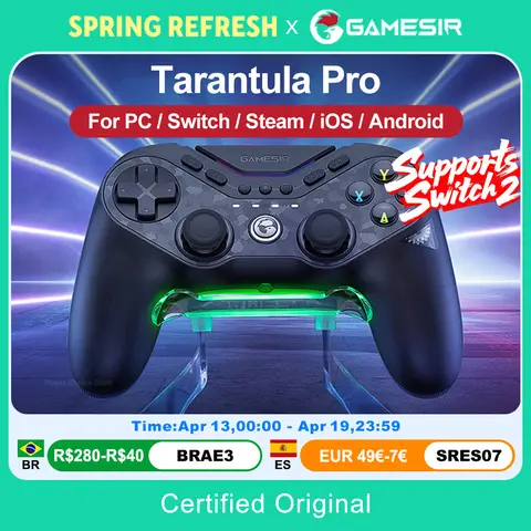 GameSir Tarantula Pro Gamepad PC for Nintendo Switch 2 Switch Android iOS Controle TMR Hall Joysticks NFC 6 axis Gyro Controller