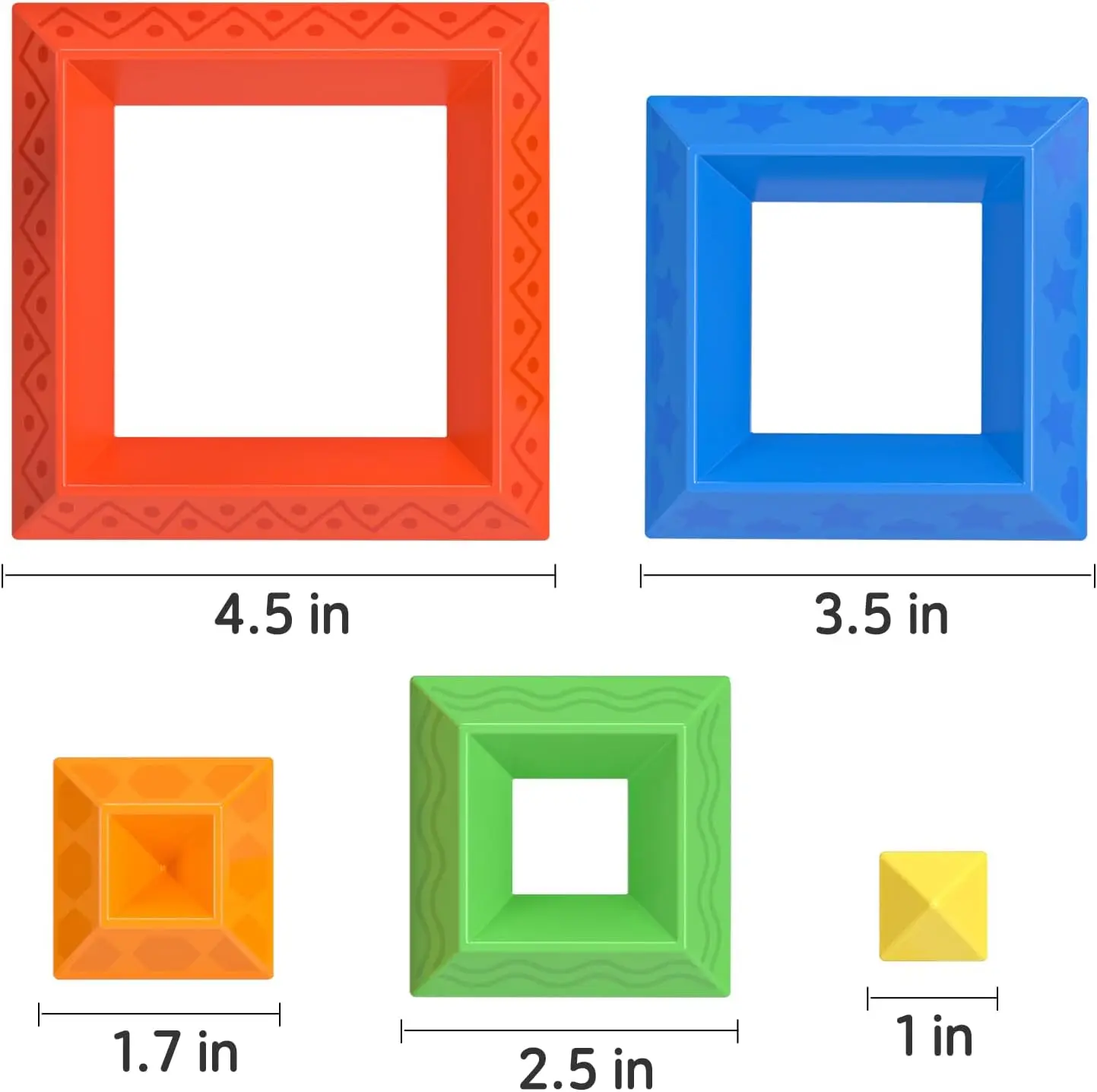 Bouwsteenspeelgoed voor kinderen van 3-5 jaar oud meisje Verjaardagscadeaus - Educatieve stapelblokken leren voor peuters, kleuters, B