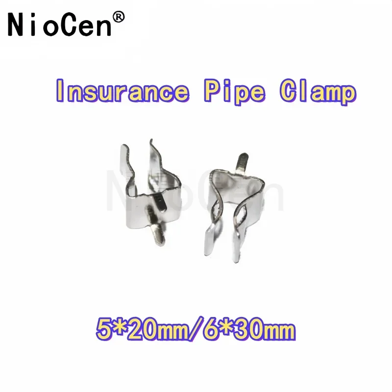 

（10pcs）Fuse clip fuse tube holder fuse tube clip 5 * 20mm/6 * 30mm thick copper