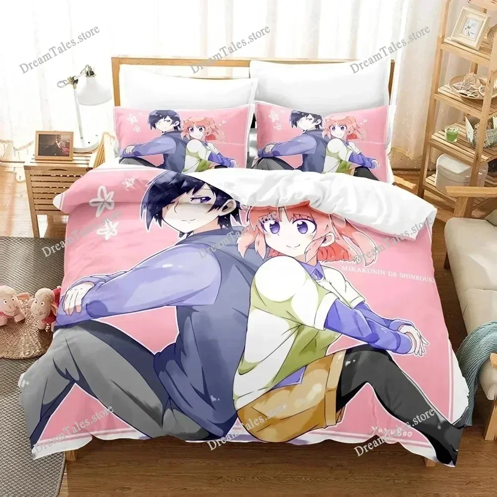 Engaged To The Unidentified Cartoon Poster Sheets Quilt Covers Bedding Dormitory Sheets Bedding Set Soft Warm Bedding Set592FQH