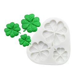 Shamrock Four Leaf Clover St. Patrick’s Day Silicone Sugarcraft Mold Resin Tools Cupcake Chocolate Fondant Cake Decorating Tools