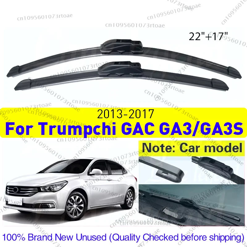 

Wiper Front Wiper Blades For Trumpchi GAC GA3/GA3S 2013 2014 2015 2016 2017 Rubber Windshield Windscreen 22"+17" Car Accessories