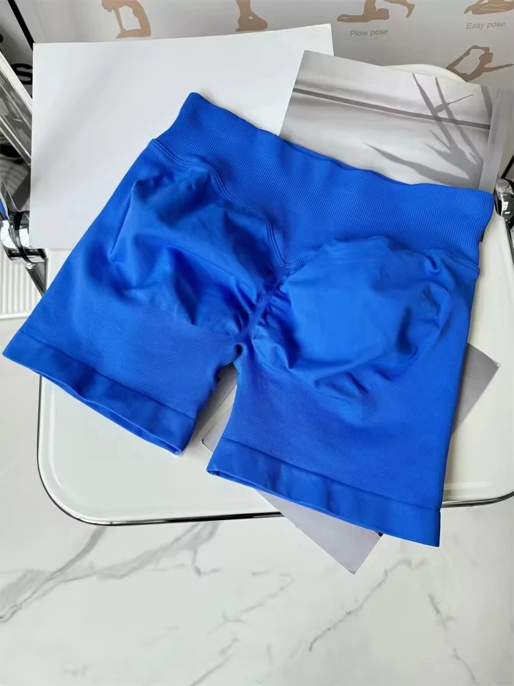 

HOTSHOT 2026 Summer Women Scrunch Bum Gym Shorts With Low Waist Yoga Shorts Seamless Scrunch Workout Running Butt Lifting Shorts