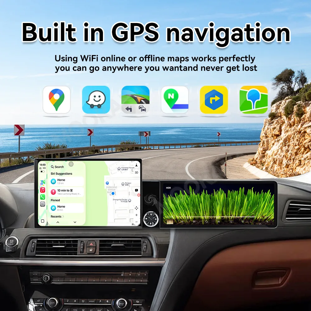 25.4“ Android Screen For BMW 6 Series 2009~2016 Car Multimedia Automotive Carplay Auto GPS Navigation Car Radio Stereo Head Unit