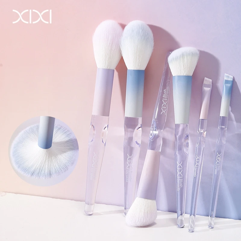 8-delige make-upborstelset Professioneel zacht synthetisch haar voor foundation blending oogschaduw contouren