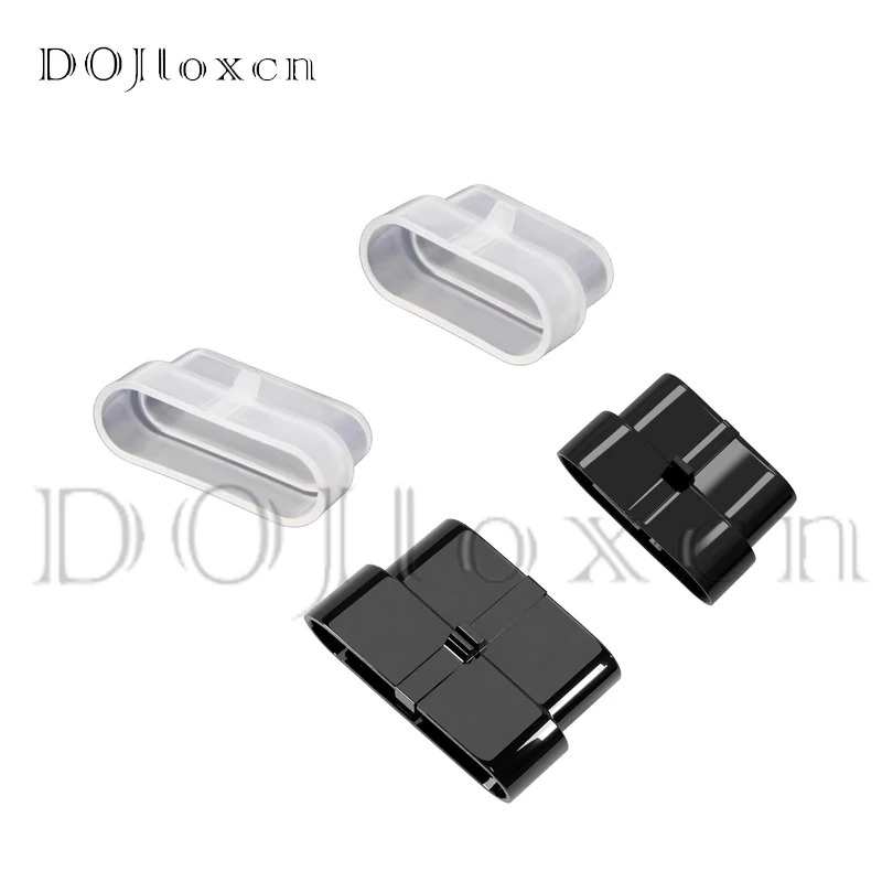 2 Pcs 1p 2p 3p 4p 5p 6 Pin 1.5 Series Transparent Dust Cover Connector Fixed Tail Jacket For Female Plug