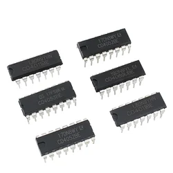 40PCS IC Chip CD series kit-CD4069 CD4011 CD4052 CD4053，4 types*10pcs,Integrated Circuit DIP Electronic Components