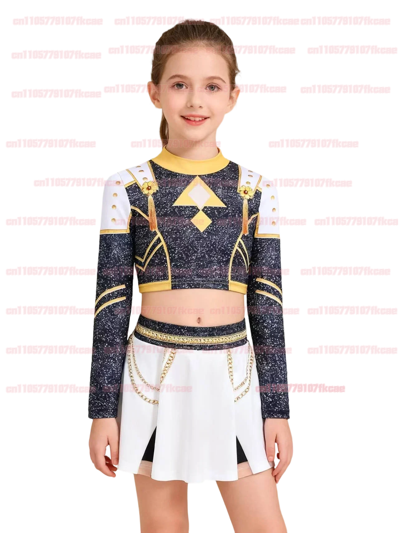 KIDS Meisjes Rumi Zoey Mira Cosplay Kostuum Kpop Demon Hunters Gedrukte Rollenspel Kleding voor Halloween en Carnaval