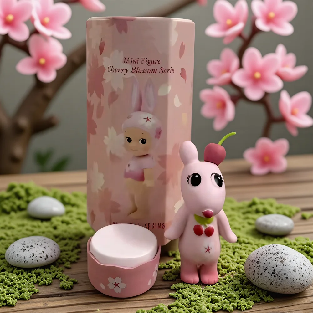 Новая горячая мини-фигурка ангела высокого качества, серия «Цветок вишни», слепая коробка, милая мини-аниме, декоративная детская подарочная серия-сюрприз