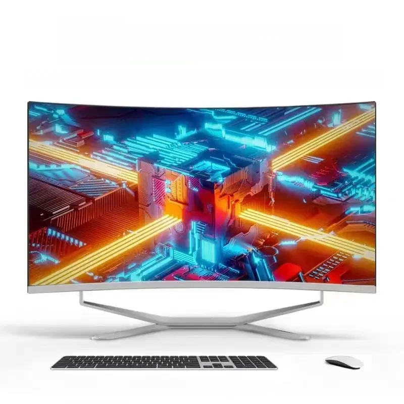 I3/i5/i7 27 Inches Business Office Gaming Computer Touchscreen Barebone Desktop Monoblock All In One PC