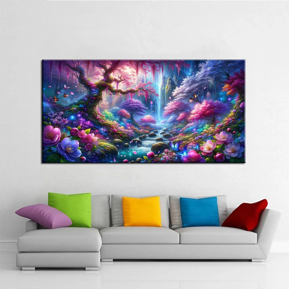 Full Square/Round Drill 5D DIY Diamond Painting Fantastic forest scenery Diamond Embroidery Cross Stitch Home Decor J3454