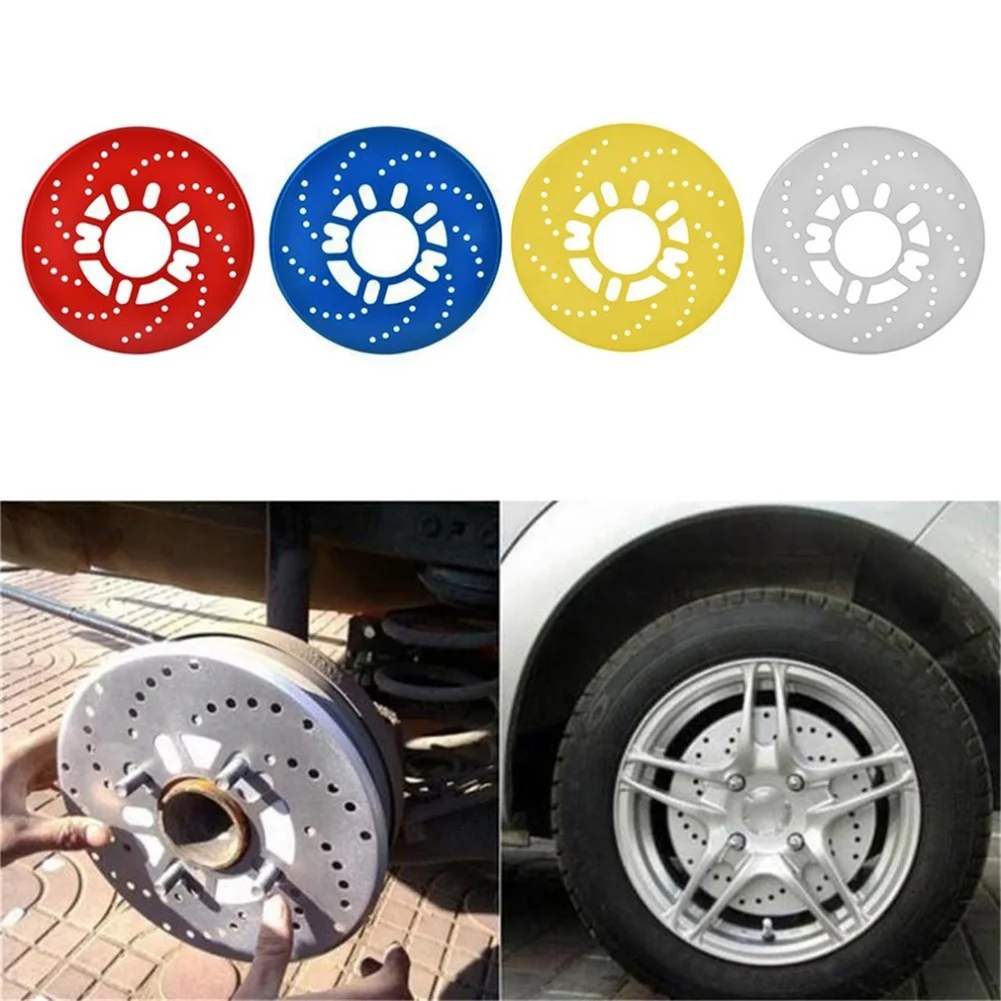 2 pieces of 14-inch drum brake disc brake disc cover decorative aluminum brake cover car rear wheel dustproof brake disc 