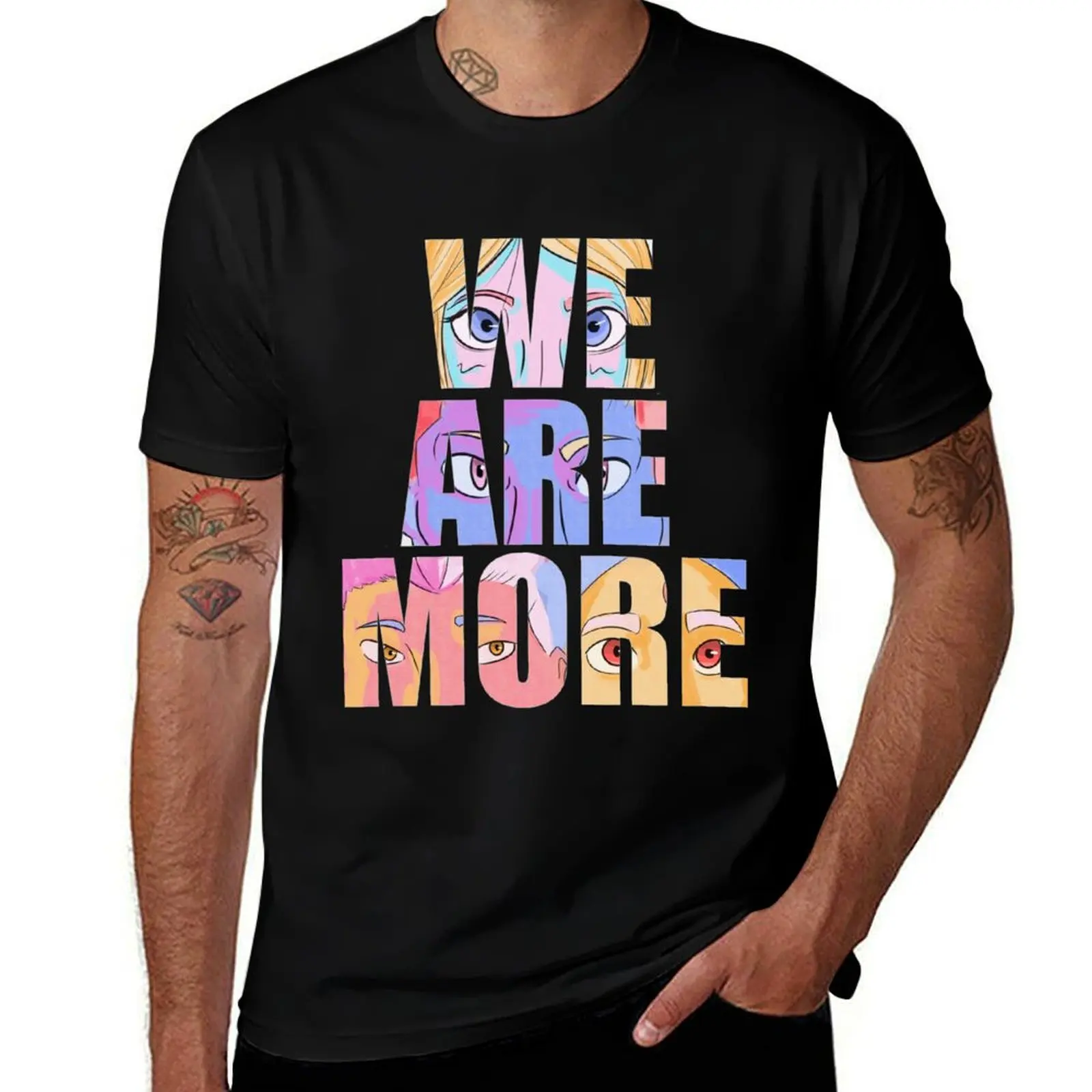 

WE ARE MORE T-Shirt man t shirts high quality luxury brand funny t shirts man