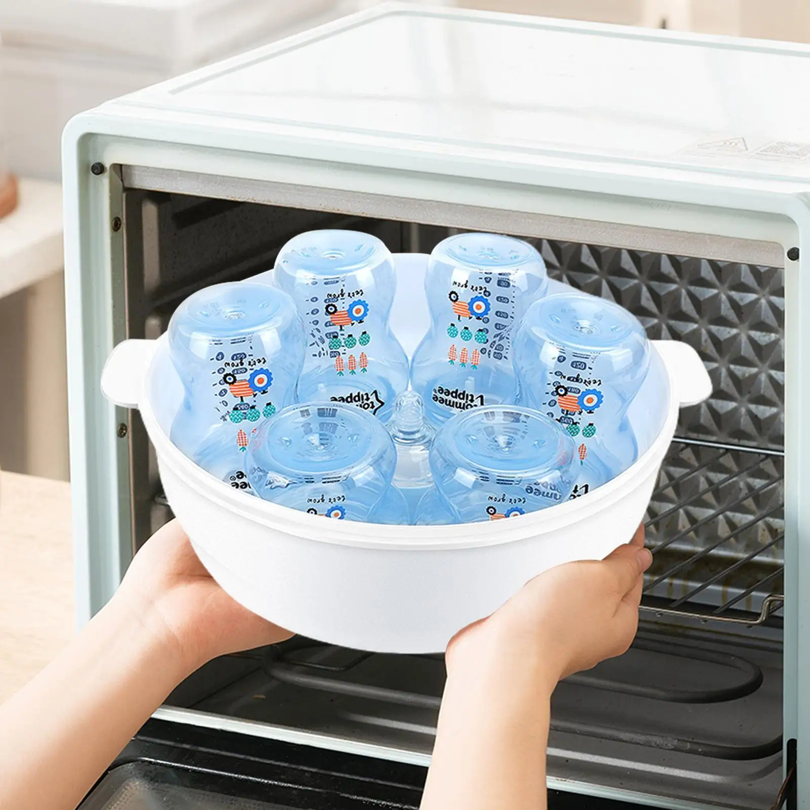 Baby Bottle Microwave Cleaner Baby Bottles Microwave Steam Cleaner High Temperature Resistant Steamer for Household Kids