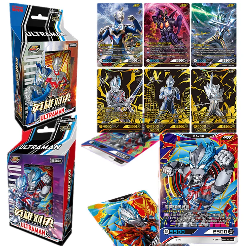 KAYOU Ultraman Blazar Ginga Card Hero Duel LR Fun Special Package Collection Basic Edition Cards Children Figure Toys Gifts