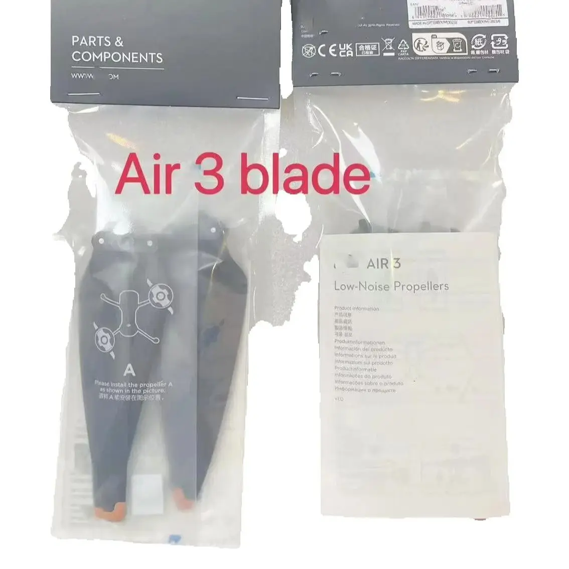 Original Replacement Propellers For DJI AIR 3 Spare Parts Props Drone Light Weight Props Blade Wing Fans For Air 3 Accessories