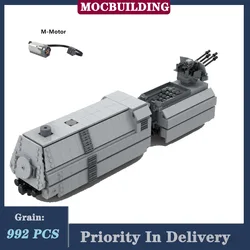 MOC Motor Vehicle Armored Car BR-57 Mit Flak Model Block Assembly Military Collection Series Toy Gifts