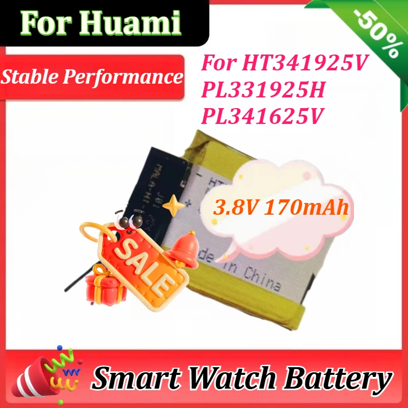 

3.8V 170mAh Battery for Huami for Amazfit Neo HT341925 GPS Smart Watch Battery PL331925H PL341625V HT341925V
