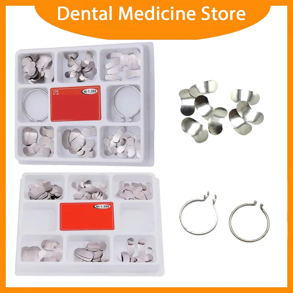 

Стоматологические секционные контурные матрицы, матричные ленты с 2 кольцами, расходные материалы, матричный зажим, стоматологические инструменты