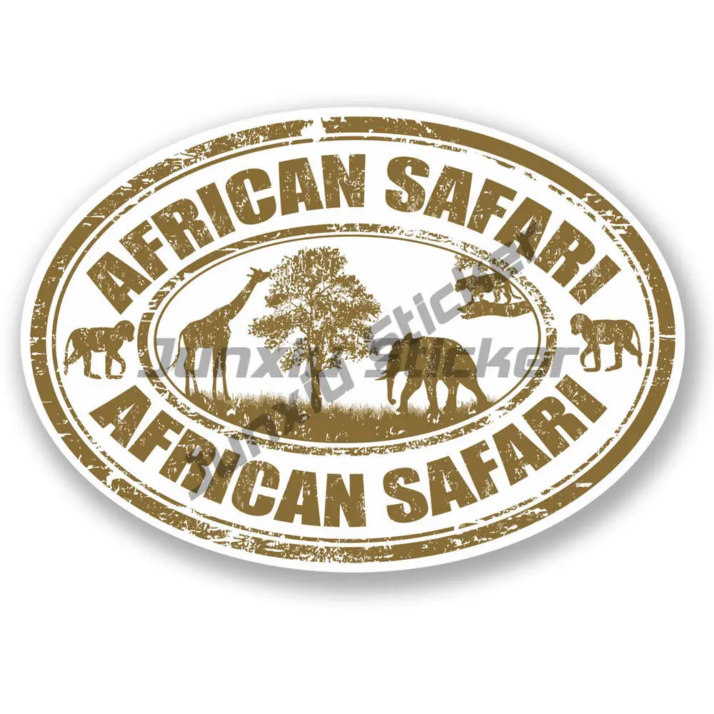 African Safari Vinyl Decal Sticker Laptop Luggage Travel Tag Africa