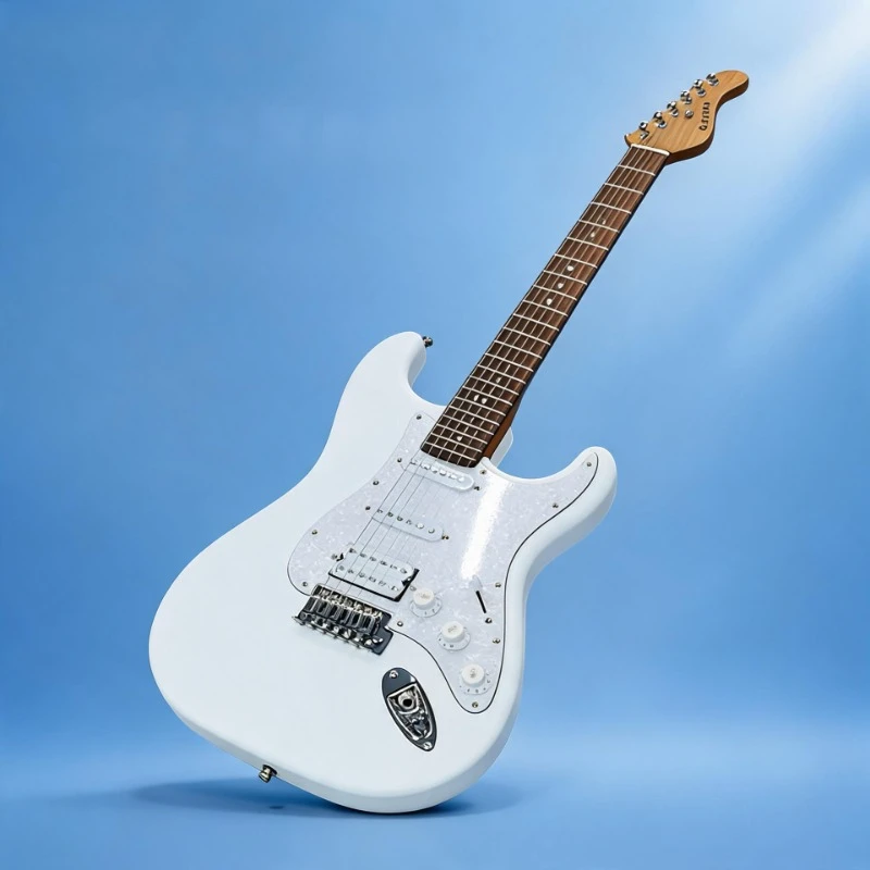 Electric Guitar ST Carbonized Maple Neck Poplar Body High Value Entry Solid Wood