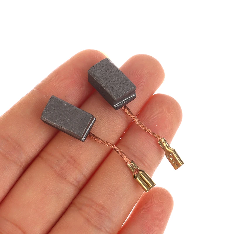 切断および研磨機用の電気カーボンブラシ,モーターアクセサリ,電動工具,6.5x8x13.5mm, 7-100, 10個 