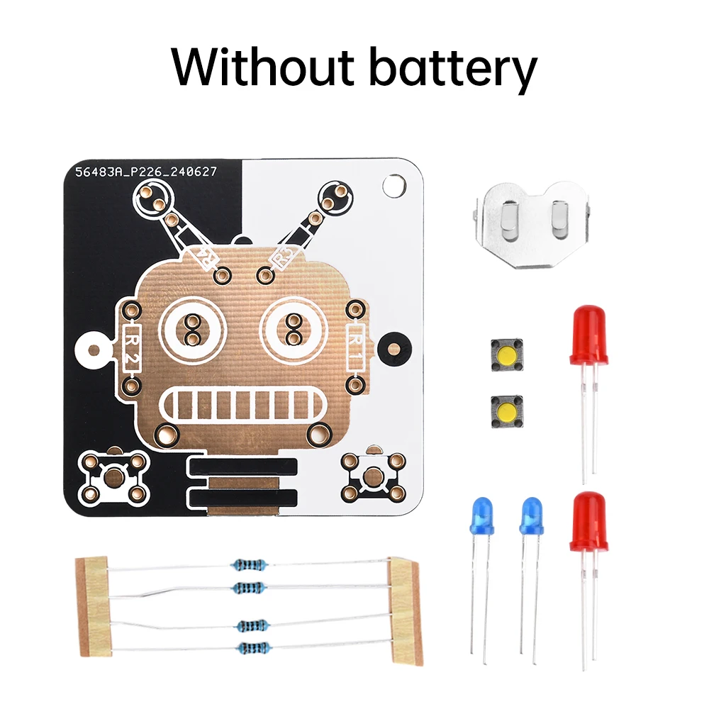 Robot LED Electronics Beginner Learning Welding Fun DIY Kit LED Light Emitting Tube Module