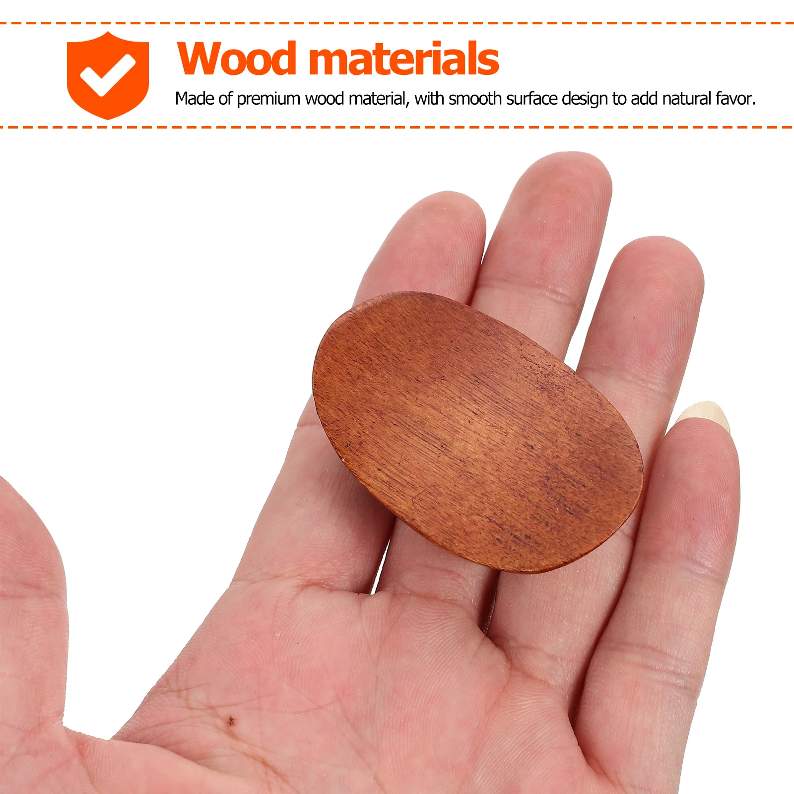 

6Pcs Wooden Chopstick Stand Vintage Style Spoon Rest Forks Racks Simple Design Natural Flavor Washable