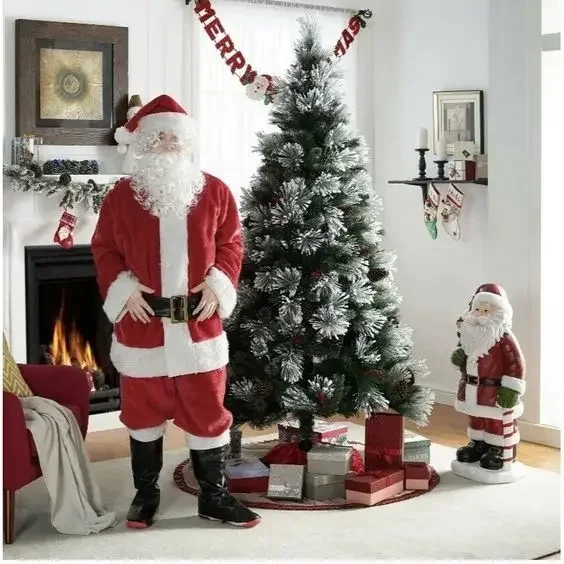 

Christmas decoration size Santa Claus fiberglass decoration supplies