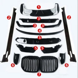 Body Kit front Rear lip Grill Mask assembly For BMW X7 G07 2019-21 upgrade side skirt tail wing rearview mirror frame