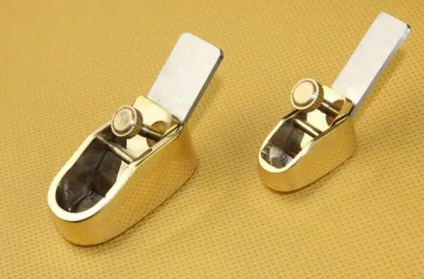 

2 pcs various convex bottom brass planes, Violin/Cello making tools