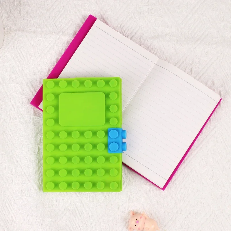 Cuaderno de silicona Pop Cover Note Pads Fidget Sensory Toys Mini diario suministros escolares Papelería para niños