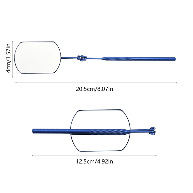 Stainless Steel Multifunction Checking square Lash Mirror Eyelashes Extension Beauty Makeup Portable Fold Rotate Mirror Tool