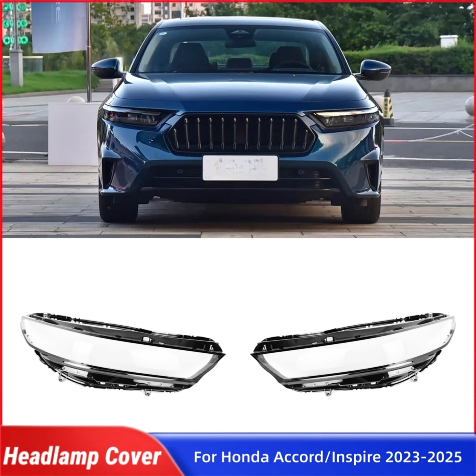 

For Honda Accord/Inspire 2023 2024 2025 Accessories Lampcover Caps Head Lampe Cover Car Front Headlight Lens Cover Lights Shell
