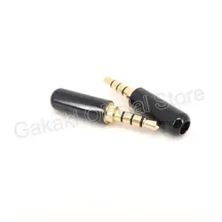 3.5mm Audio Male Connector 4 Pole 3.5 Jack Adapter Headphone Plug Earphone Repair Cable Solder Wire DIY AUX