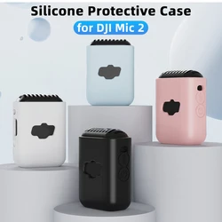 Silicone Protective Case for DJI Mic 2 Wireless Microphone Scratch-proof Protector Cover Camera Vlog Microphone Accessories