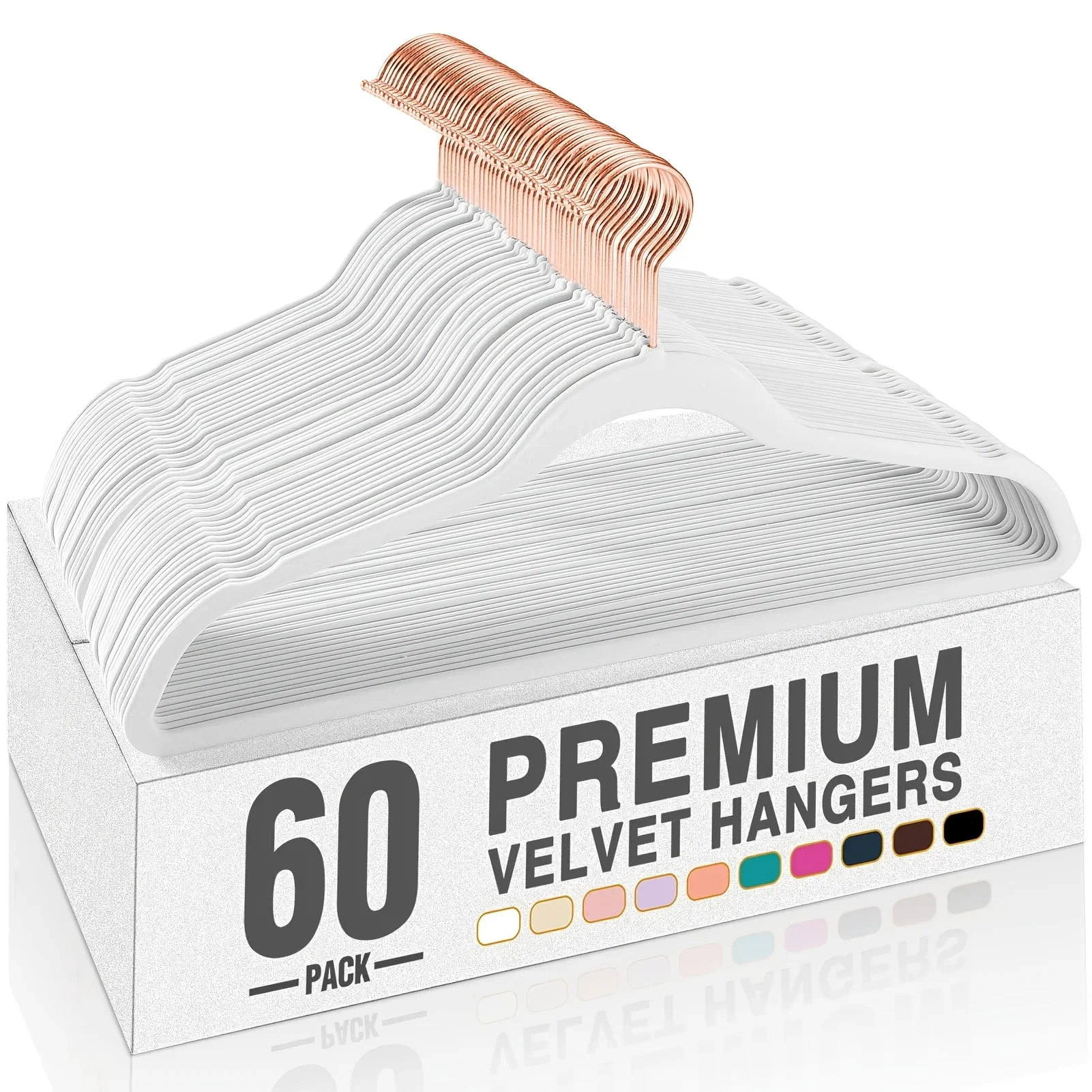 

30/60 packs of pink velvet hangers, premium hangers, non-slip sweater hangers