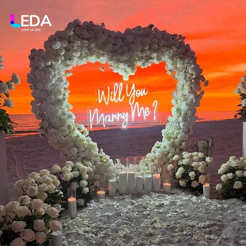 Customize.LEDA Custom LED Neon Sign  Acrylic RGB Light up Letters Wedding Birthday Party Decorations