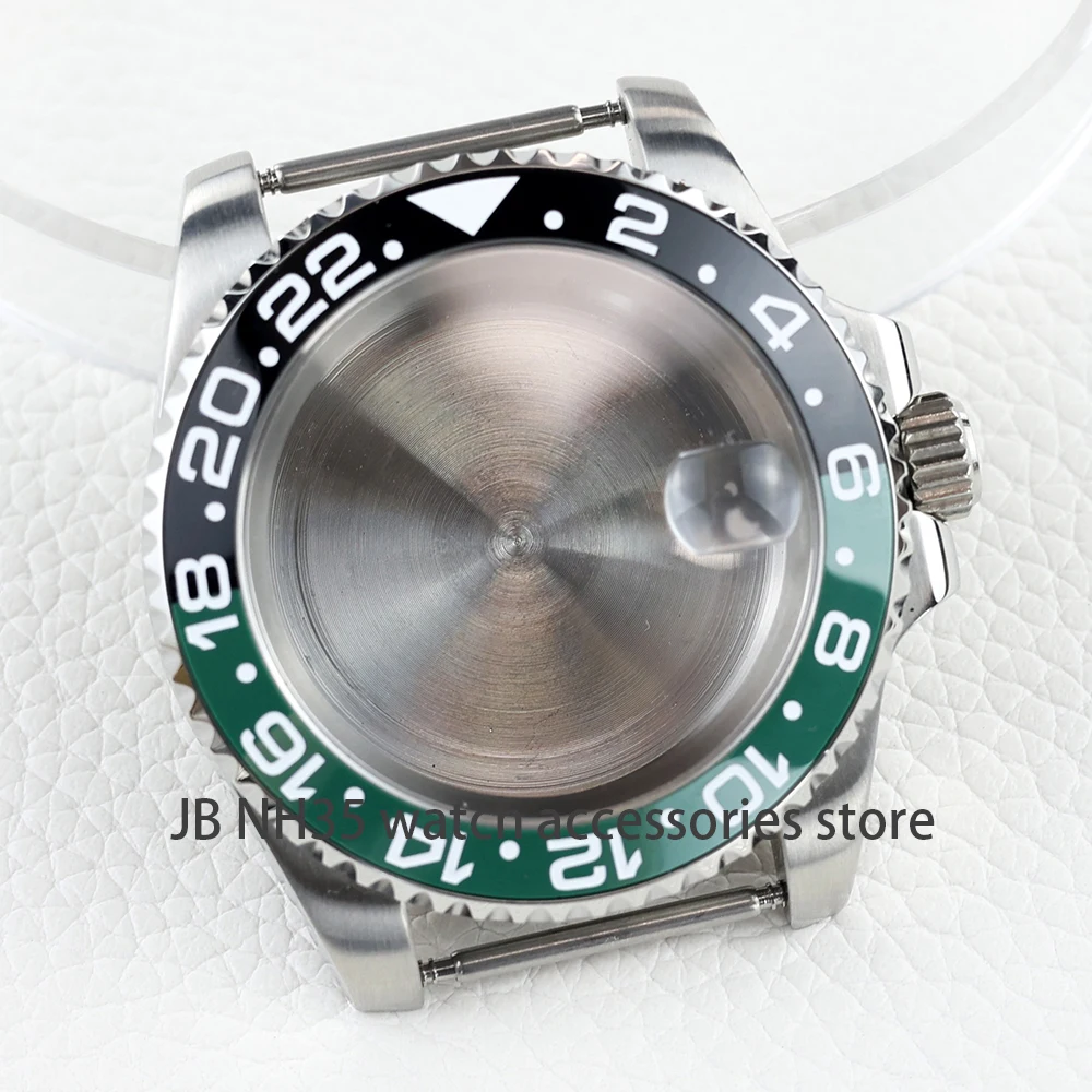 High Quality NH35 Case 40mm Sapphire Glass Waterproof Watch Case for NH35 NH36 movement 28.5mm Dial Submariner GMT Yacht Case