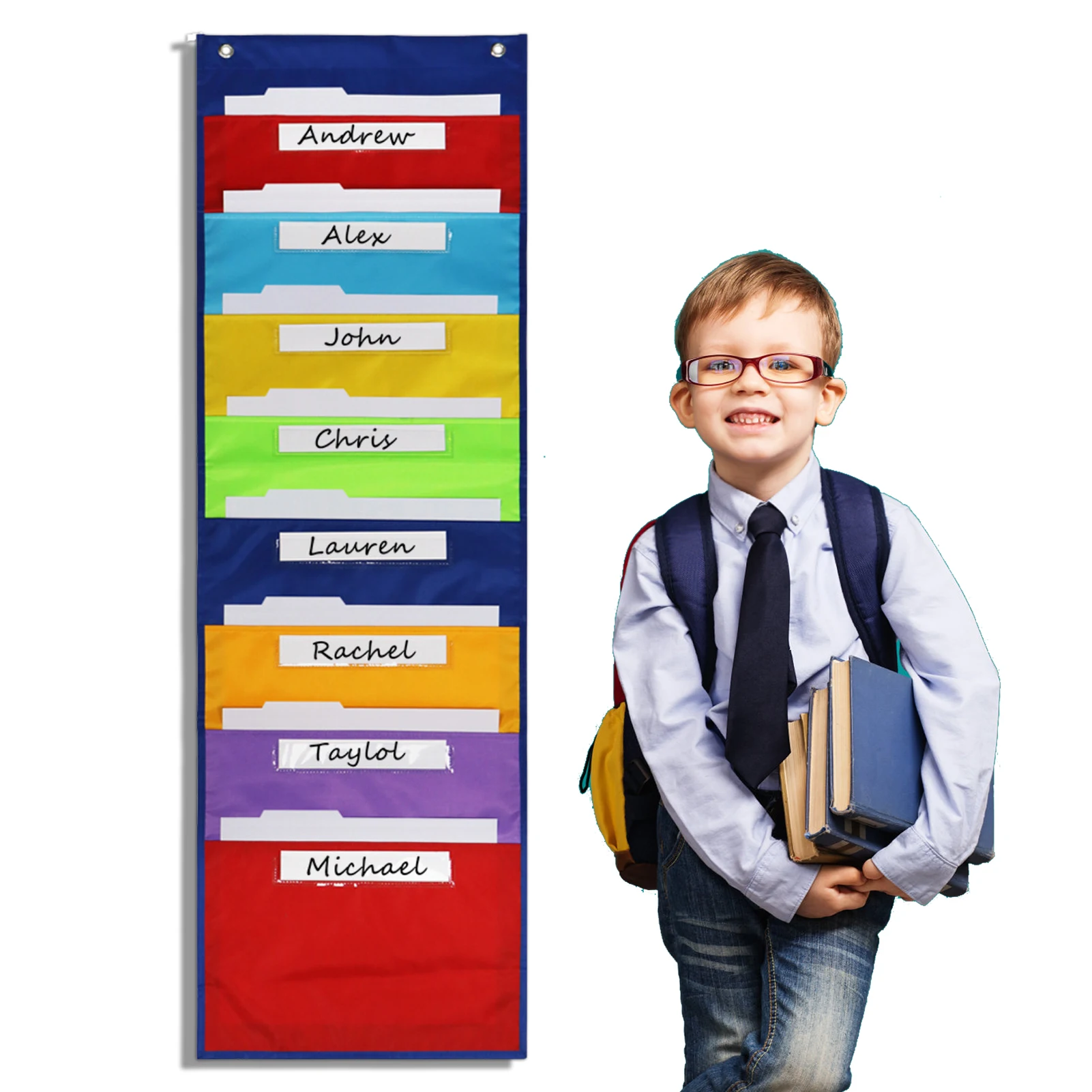 Compacte Opslag Opknoping Zakken Grafiek Opknoping Muur Deur Oxford Doek Map Tijdschriften File Organizer Opknoping Muur File Organizer