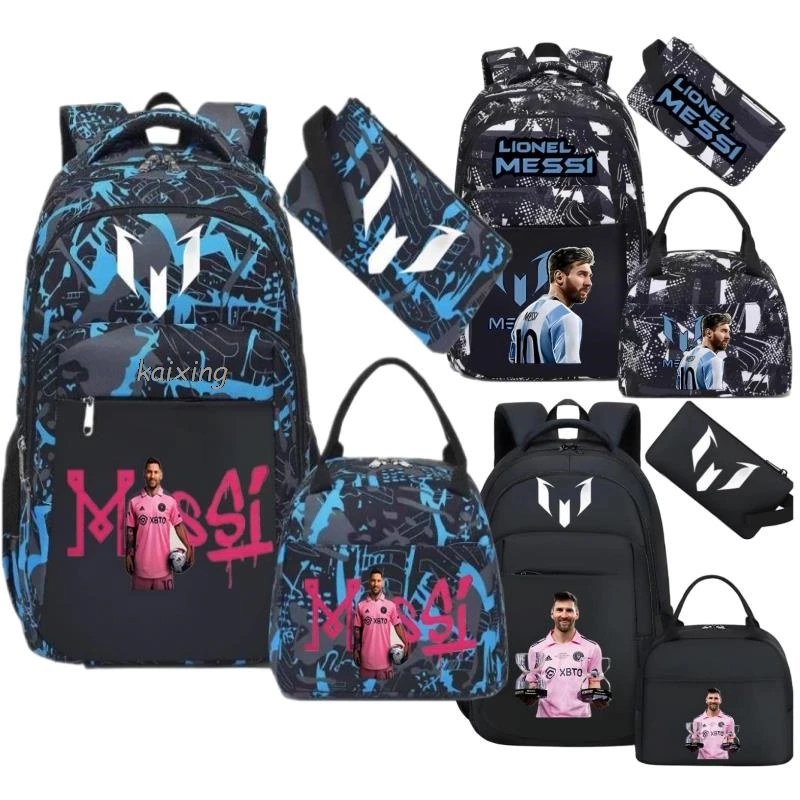 Conjuntos de Mochilas de nailon con capacidad para ordenador portátil, Mochilas escolares para adolescentes, mujeres, hombres, viajes al aire libre, regalo, 3 uds.