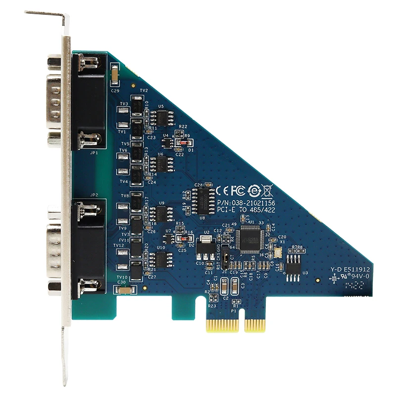 UOTEK PCI-E to RS-485 RS-422 High Speed Serial Card 2 Ports R485 RS422 to PCIE Converter DB9 COM Adapter UT-7922A