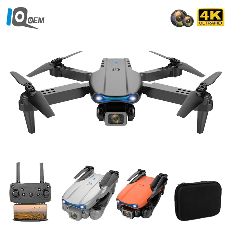 IQOEM Excellent Drones Camera 4k e99 pro Dual Camera Folding Aircraft Six Pass Gyroscope Gravity Induction K3 UVA profesional