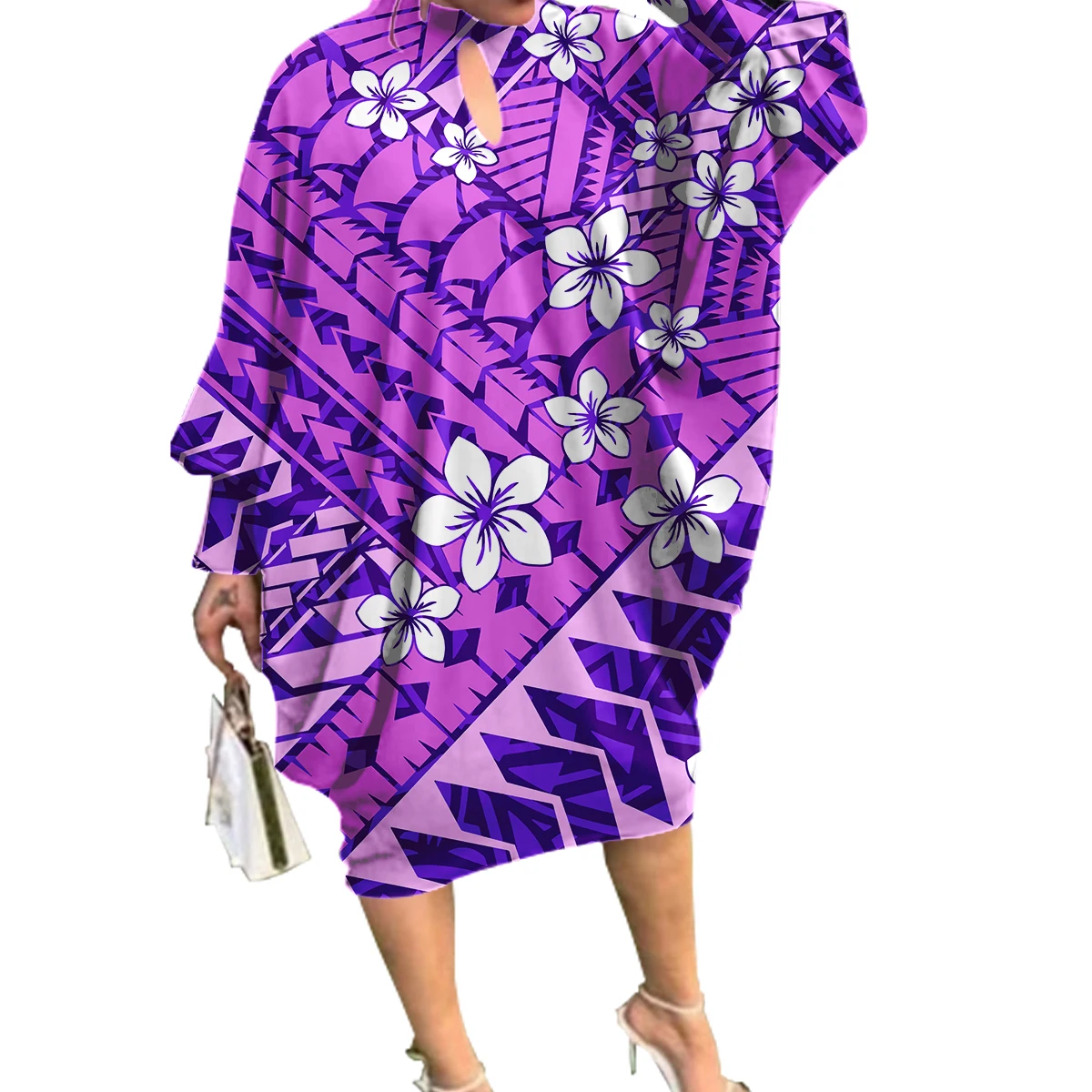 โรงงาน Outlet เสื้อผ้าผู้หญิงฮาวายขนาดใหญ่แฟชั่น Party Dresses Polynesian Samoa Tribe Kaftan Dress