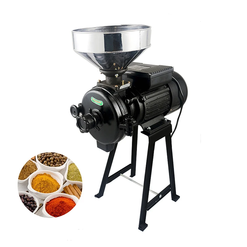 Oil Food Grinder Corn Mill Sunflower Seeds Grinder Wheat Animal Feed Grass Fresh Chili Pepper Paste Grinding Machine