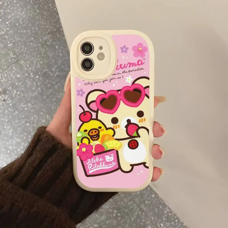 cute caso de telefone de couro duro caso de telefone para iphone 13 12 mini 11 14 pro max xs x xr 7 8 plus 6 6s se 2022 capa