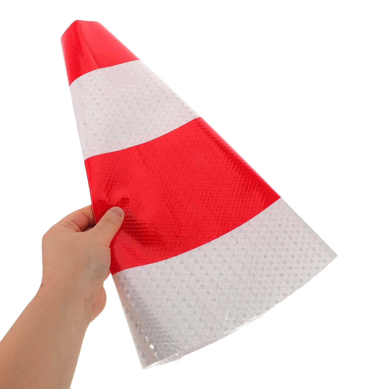 10Pcs Reflective Traffic Cone Sleeve High Visibility Waterproof Safety Cone Cover Construction Zone Night Visibility Road Safety