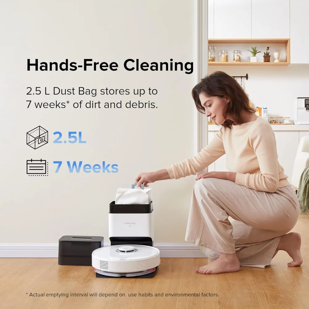 Q7 Max+ Robot Vacuum Cleaner, Hands-Free Cleaning for up to 7 Weeks, Robotic Vacuum with APP-Controlled Mopping, 4200Pa