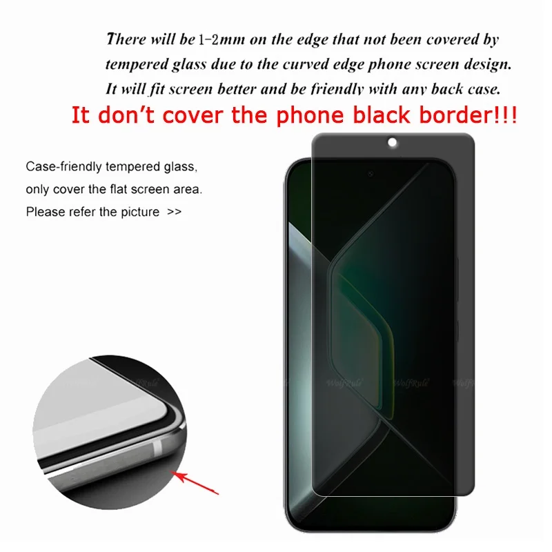 1/2/3/4 Stück für Infinix GT 30 Pro Glas Infinix GT 30 ProTempered Glass 9H Privacy Anti-Spy Displayschutzfolie Infinix GT 30 Pro – Detail 2