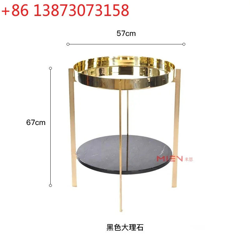 Double stainless steel tray edge green jazz white marble surfaceSSS
